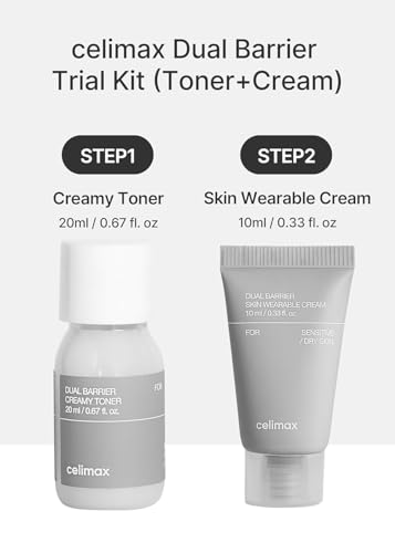 Celimax Dual Barrier Trial Kit – Toner & Cream Travel Size