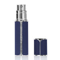 Deep Blue 5ml Leather Refillable Perfume Atomiser - Leakproof, Travel Size