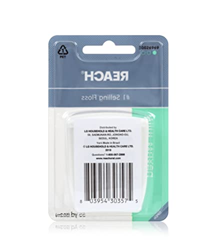 Reach Waxed Dental Floss Mint 55 Yard Plaque Remover