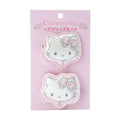 SANRIO Charmy Kitty Hair Clip Set (2 Pieces, Pink, Bow, Flower, Compact, Daily, Women's Accessory)