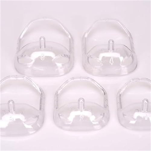 Beard Shaper Goatee Mustache Grooming Tool Face Hair Styling Template for Man - Transparent - 5 PCS/Set (Transparent)