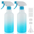 16.9oz HDPE Spray Bottles - Refillable for Cleaning & Plants (2 Pack)