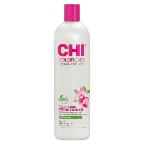 CHI ColorCare Color Lock Conditioner, Locks In Color & Replenishes Moisture For Color-Treated Hair, Sulfate, Paraben, & Cruelty-Free, 25 Oz