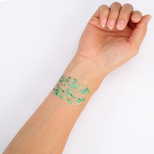 CCbeauty 6 Pack Holographic Glitter Sticks for Face, Body & Eyes