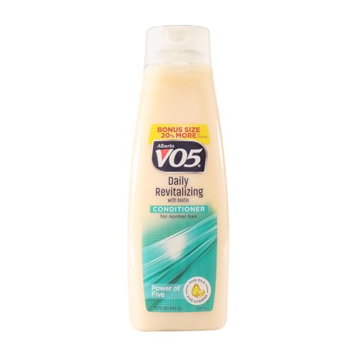Alberto VO5 Daily Revitalizing Conditioner - Moisturizing Conditioner with Biotin - With 5 Oils and 5 Vitamins for Healthy Hair - 15 oz