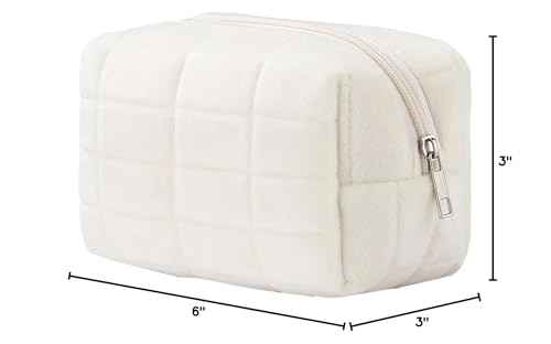 HABUAETY Makeup Cosmetic Bag Small Checkered Pouch Make Up Purse Bag Y2k Accessories