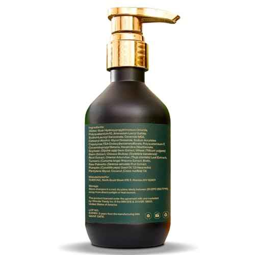 Biotin + Turmeric + Saw Palmetto Shampoo for Hair Growth - DHT Blocker for Men Hair Loss, Thinning, Receding Hairline, Dandruff - Biotin Shampoo for Hair Growth for Women & Men - 10.14 Fl Oz