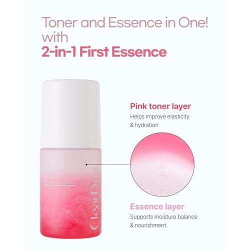Mucin Mineral Vita Bubble First Essence Duo with Micro-Bubble Formula and 2-in-1 Toner Serum, K Beauty for Glass Skin, 4.06 Fl Oz (2.03 Fl Oz x 2ea) ? Hydrating Firming, Valentine's Gifts
