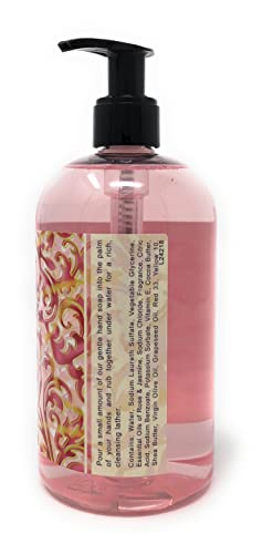 Greenwich Bay Luxurious Hand Soap Rosewater & Jasmine 16 Fl Oz – Pump Bottle, Rosewater & Jasmine