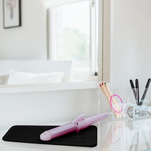 Silicone Heat Resistant Mat & Pouch for Hair Straightener