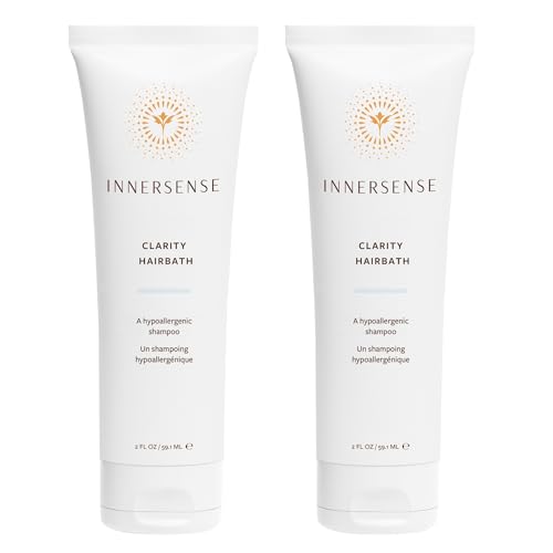 INNERSENSE Organic Beauty - Natural Clarity Hypoallergenic Hairbath | Cleansing, Calming | Non-Toxic, Cruelty-Free Haircare (2 Pack - 2 fl oz | 59.1 ml each)
