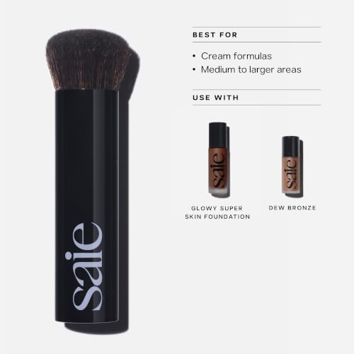 Saie The Base Foundation Brush - Ultra-Soft Synthetic Bristles