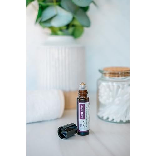Vitality Extracts Lash Envy Roll-On - Eyelash Enhancing Serum, Essential Oil Blend, Castor Oil, Thicker & Fuller Looking Lashes, Fatty Acids