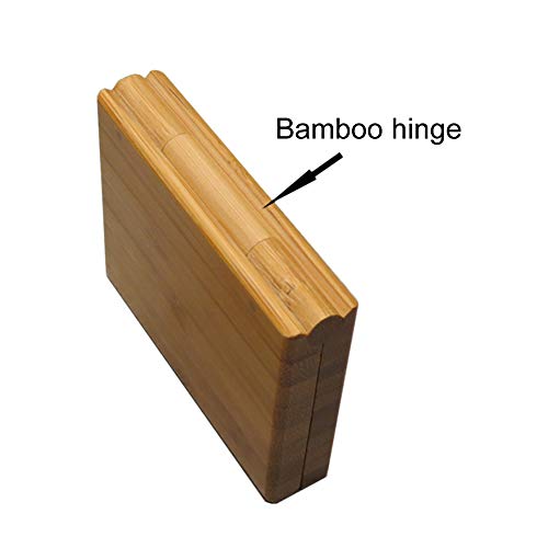 Bamboo Eyeshadow Palette Case with Mirror & Brush