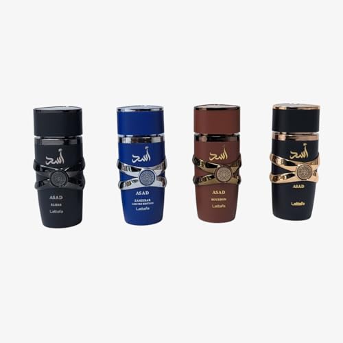 Lattafa Asad 4-Piece Men's Fragrance Gift Set (25ml each)