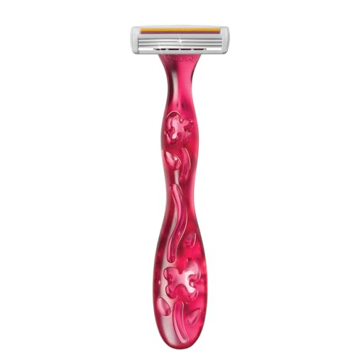 BIC Soleil Simply Smooth Women's Disposable 3 Blade Razors, Moisture Strip and Comfortable Handle, Skin Care Routine Kit, 8 Count (Pack of 2)