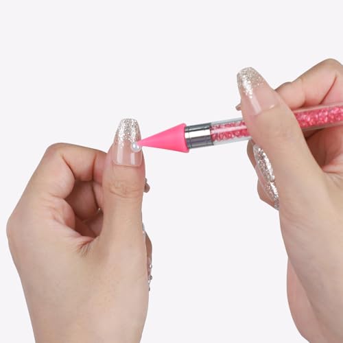 Rhinestone Picker Wax Pen Tool with Tweezers & Tips