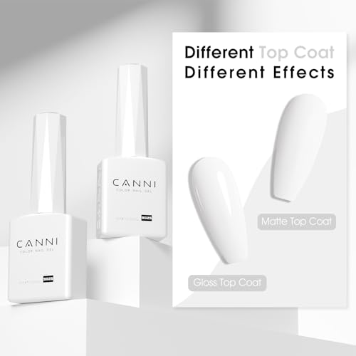 CANNI Pure White Gel Nail Polish 9ml - UV LED Soak Off
