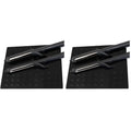 Colortrak Heat-Resistant Styling Station Mat, Silicone Mat Prevents Work Surfaces from Heat Damage of Styling Tools, Prevent Tool from Falling or Slipping, Black, 9 x 11 inches (Pack of 2)