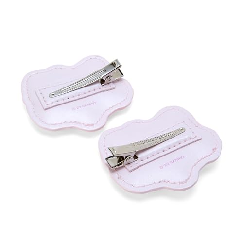 SANRIO Charmy Kitty Hair Clip Set (2 Pieces, Pink, Bow, Flower, Compact, Daily, Women's Accessory)