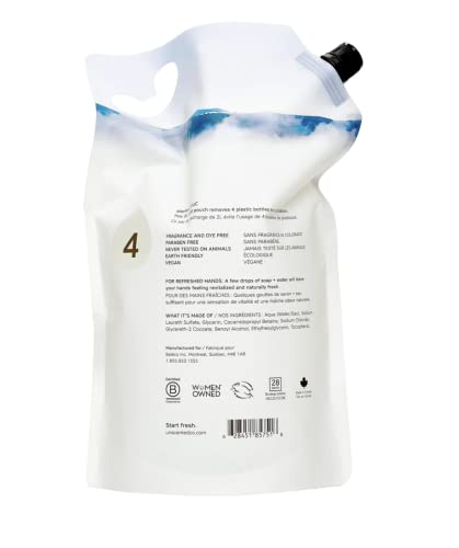 Unscented Hand Soap Refill - 67.6 oz, Gentle Formula for Sensitive Skin