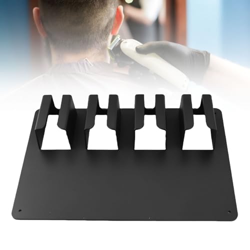 Dioche Hair Clipper Rack - Wall Mounted Storage for 4 Clippers - Easy to Assemble and Versatile Holder for Barber Shop and Home Use - Sturdy Design, Keeps Your Workspace Organized
