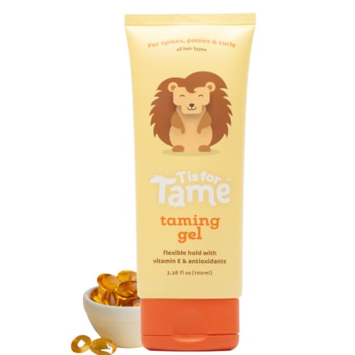 T is for Tame Kids Hair Gel - Anti-Frizz, Vitamin E, Non-Sticky
