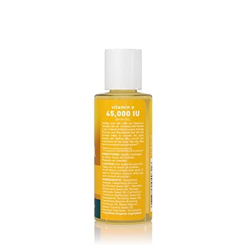 JASON Vitamin E Skin Oils Bundle, 45,000 IU 2 Oz and 5,000 IU 4 Oz