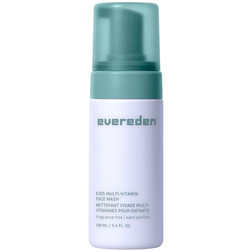 Evereden Unscented Kids Face Wash - Gentle, Hydrating Cleansing for Sensitive Skin, 8oz