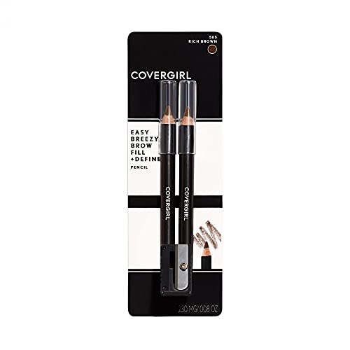 COVERGIRL Easy Breezy Brow Pencil 2-Pack with Spoolie