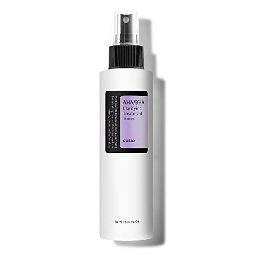 COSRX AHA/BHA Treatment Toner 5.07 fl.oz/ 150ml, Facial Exfoliating Spray for Whiteheads, Pores, & Uneven Skin, Korean Toner, Not Tested on Animals, Korean Skin Care