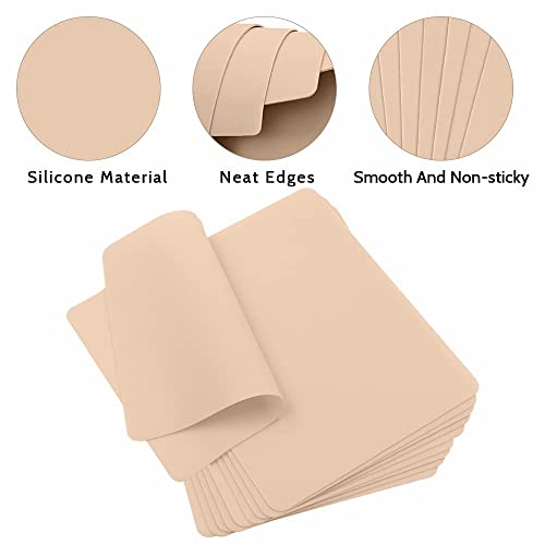 Yuelong 10Pcs Tattoo Practice Skins Double-Sided Fake Skin for Tattooing & Microblading | Reusable Blank Tattoo Skin Pad, Beginner-Friendly, Studio-Grade Training Supplies
