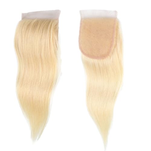 613 Blonde Lace Closure 4x4 HD Transparent 26" Human Hair