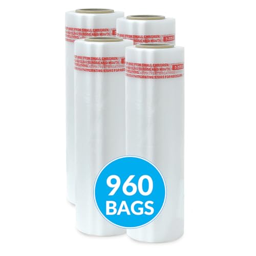 960 Count Paraffin Wax Bags - 12" x 17" Disposable Liners for Hand & Foot Treatments
