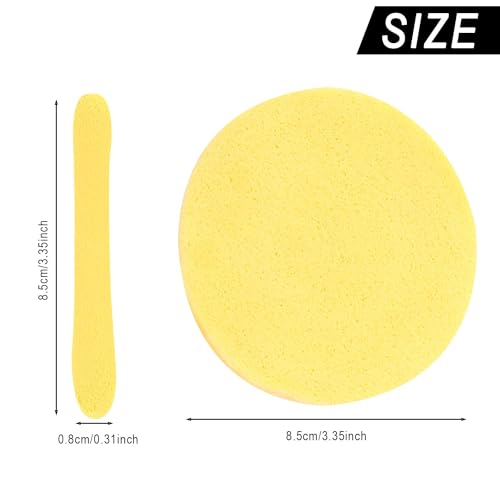 Haploon 144 Pcs Compressed Facial Sponge, Facial Compressed Facial Sponges Face Cleansing Sponge Pad Exfoliating Wash Makeup Removal for Women, Makeup Removal Sponge
