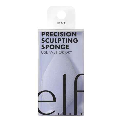 e.l.f. Precision Sculpting Sponge, 3-in-1 Sponge For Contouring & Blending To A Smooth Finish, Great For Cream & Powder Formulas, Vegan & Cruelty-Free