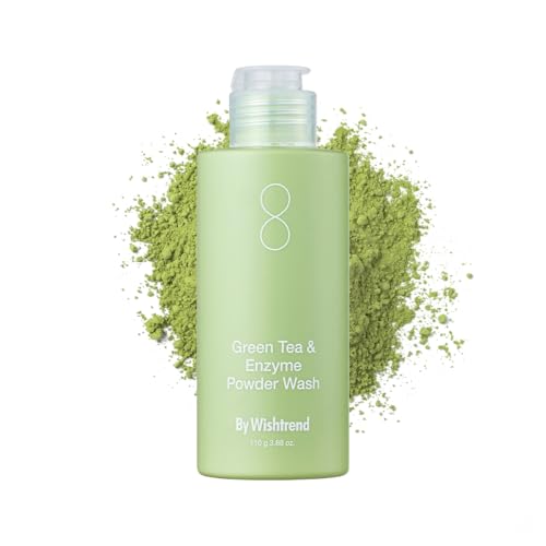 BY WISHTREND Green Tea Enzyme Face Wash - Exfoliating Powder for Sensitive Skin, 3.88 oz