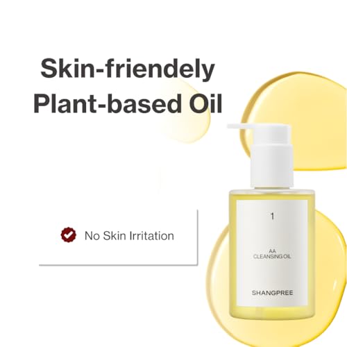 Shangpree AA Cleansing Oil, Plant-Based Oils, Gentle Deep Cleansing, Removes Makeup and Impurities, One Cleanse, Smooth & Comfortable Finish, 200ml / 6.76 fl.oz.