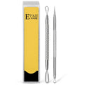 Stainless Steel Pimple Extractor Tool 2-Pc Set Blackhead Remover