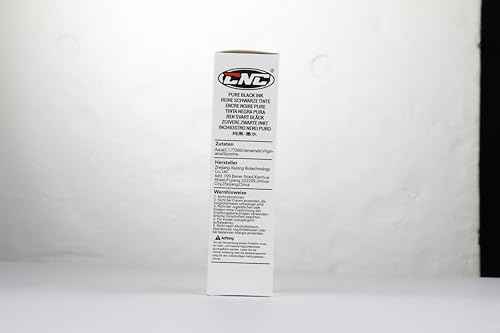 CNC 8oz Black Tattoo Ink Set 240ml Pure Black Vegan-Friendly Pigment Professional Tattoo Supplies for Lining, Shading, Blending Premium Skin-Safe Inks TI6003-240-001