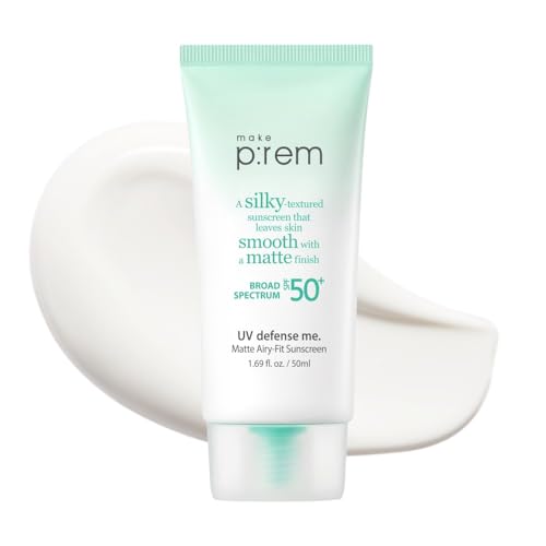 MAKE P:REM UV Defense Mineral Sunscreen SPF 50, Airy-Fit, 1.69 fl oz
