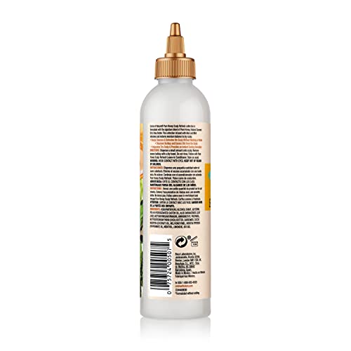Creme of Nature Pure Honey Scalp Refresh Cleansing Scalp Treatment, No-Rinse Formula with Aloe, Mint & Honey, Dissolves Buildup & Refreshes Scalp, 8 oz