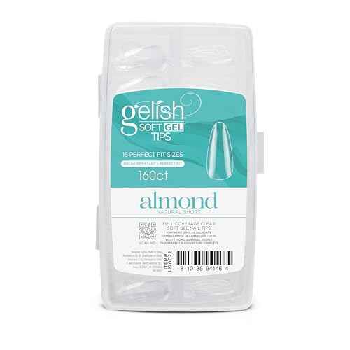 Gelish Soft Gel¢â Tips ? Professional Quality Press on Nails Extension for Strong, Long-Lasting Manicures ? Easy Application, Natural Look, Pre-shaped False Nail