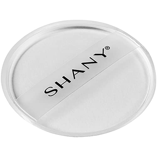 SHANY Stay Jelly Silicone Sponge - Clear & Non-Absorbent Makeup Blending Sponge for Flawless Application with Foundation - ROUND (Pack of 2)