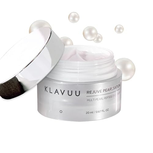 KLAVUU PEARLSATION Enriched Pearl Eye Cream ? Face Moisturizer, Niacinamide, Enhances Skin Elasticity, Dark Circles Under Eye Treatment with Anti-Aging Hydration, Korean Skin Care (0.68oz/20ml)