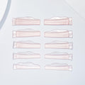 Troocolor Lash Lift Pads, 10Pcs Reusable Soft Lash Lift Shield Gluelree for Lash Lift Kit Self-Adhesive Ancillary Eyelash Curler, pink