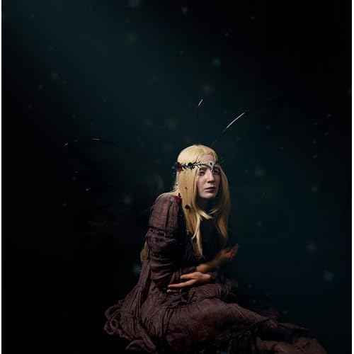 MOSTORY Fairy Flower Crown Headpiece - Floral Elf Crown Woodland Flower Circlet for Women Renaissance Renfaire Halloween