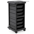 TASALON 6-Tray Rolling Salon Trolley Cart