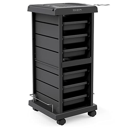 TASALON 6-Tray Rolling Salon Trolley Cart