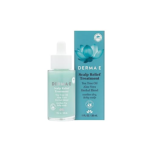 Derma E Scalp Relief Serum - Dry Scalp Treatment with Tea Tree Oil